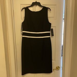 Zip Back Black Dress